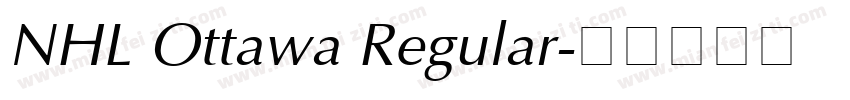 NHL Ottawa Regular字体转换
